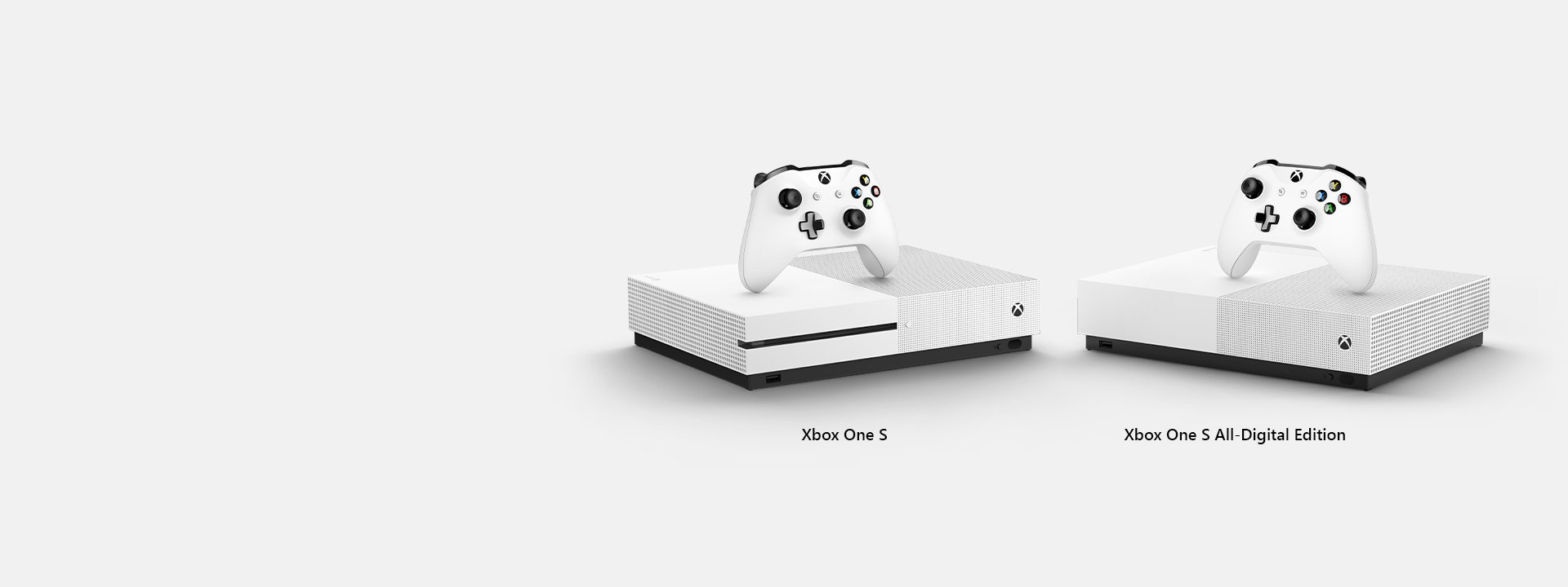 Xbox One S and Xbox One S All Digital Edition